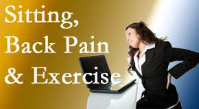 New Roads Chiropractic Center encourages less sitting and more exercising to combat back pain and other pain issues.