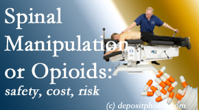 New Roads Chiropractic Center shares new comparison studies of the safety, cost, and effectiveness in reducing the risk of further care of chronic low back pain: opioid vs spinal manipulation treatments.