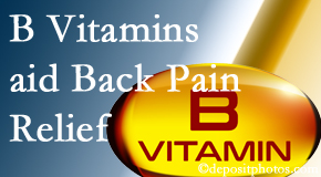 New Roads Chiropractic Center may include B vitamins in the New Roads chiropractic treatment plan of back pain sufferers. 