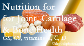 New Roads Chiropractic Center describes the benefits of vitamins A, C, and D as well as glucosamine and chondroitin sulfate for cartilage, joint and bone health. 