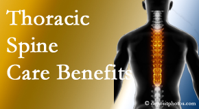 New Roads Chiropractic Center is amazed at the benefit of thoracic spine treatment beyond the thoracic spine to help even neck and back pain. 