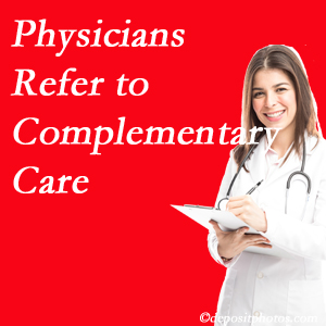 New Roads Chiropractic Center [presents how medical physicians are referring to complementary health approaches more, particularly for chiropractic manipulation and massage.