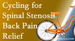 New Roads Chiropractic Center encourages exercise like cycling for back pain relief from lumbar spine stenosis.