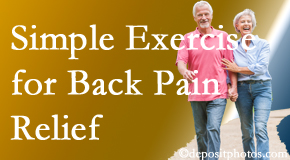New Roads Chiropractic Center suggests simple exercise as part of the New Roads chiropractic back pain relief plan.