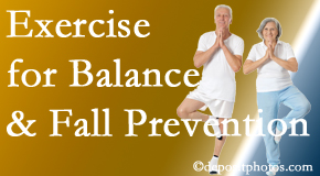 New Roads chiropractic care of balance for fall prevention involves stabilizing and proprioceptive exercise. 