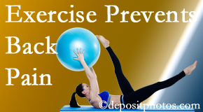 New Roads Chiropractic Center suggests New Roads back pain prevention with exercise.