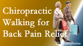 New Roads Chiropractic Center encourages walking for back pain relief along with chiropractic treatment to maximize distance walked.