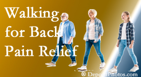 New Roads Chiropractic Center often recommends walking for New Roads back pain sufferers.