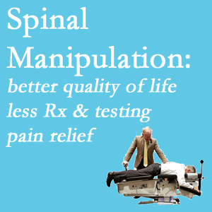 The New Roads chiropractic care provides spinal manipulation which research is describing as beneficial for pain relief, improved quality of life, and reduced risk of prescription medication use and excess testing.