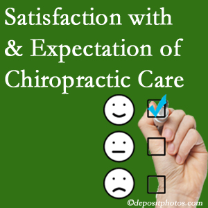 New Roads chiropractic care delivers patient satisfaction and meets patient expectations of pain relief.