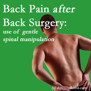picture of a New Roads spinal manipulation for back pain after back surgery