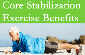 New Roads Chiropractic Center shares support for core stabilization exercises at any age in the management and prevention of back pain. 