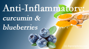 New Roads Chiropractic Center presents recent studies touting the anti-inflammatory benefits of curcumin and blueberries. 