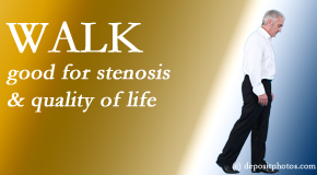 New Roads Chiropractic Center encourages walking and guideline-recommended non-drug therapy for spinal stenosis, decrease of its pain, and improvement in walking.