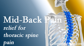 New Roads Chiropractic Center delivers gentle chiropractic treatment to relieve mid-back pain in the thoracic spine. 