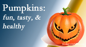 New Roads Chiropractic Center appreciates the pumpkin for its decorative and nutritional benefits especially the anti-inflammatory and antioxidant!