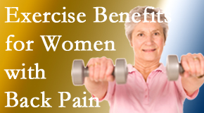 New Roads Chiropractic Center shares recent research about how beneficial exercise is, especially for older women with back pain. 