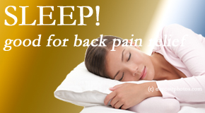 New Roads Chiropractic Center presents research that says good sleep helps keep back pain at bay. 