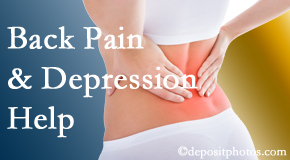 New Roads depression that accompanies chronic back pain often resolves with our chiropractic treatment plan’s Cox® Technic Flexion Distraction and Decompression.