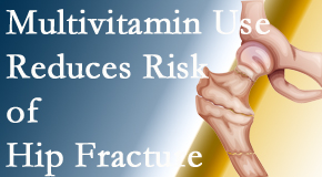 New Roads Chiropractic Center shares new research that shows a reduction in hip fracture by those taking multivitamins.
