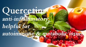 New Roads Chiropractic Center describes the benefits of quercetin for autoimmune, metabolic, and inflammatory diseases. 