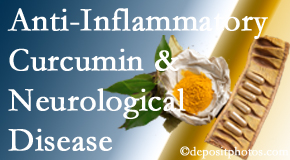 New Roads Chiropractic Center presents new findings on the benefit of curcumin on inflammation reduction and even neurological disease containment.