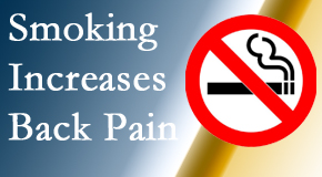 New Roads Chiropractic Center explains that smoking intensifies the pain experience especially spine pain and headache.