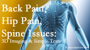 New Roads Chiropractic Center examines back pain patients for a variety of issues like back pain and hip pain and other spine issues with imaging and clinical tests that influence a relieving chiropractic treatment plan.