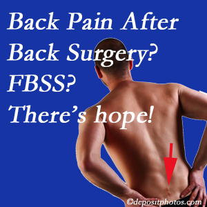 New Roads chiropractic care has a treatment plan for relieving post-back surgery continued pain (FBSS or failed back surgery syndrome).