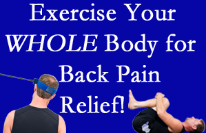 New Roads chiropractic care includes exercise to help enhance back pain relief at New Roads Chiropractic Center.