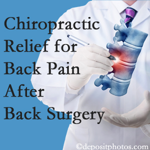 New Roads Chiropractic Center offers back pain relief to patients who have already undergone back surgery and still have pain.