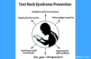 New Roads Chiropractic Center shares a prevention plan for text neck syndrome: better posture, frequent breaks, manipulation.