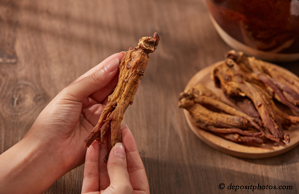 New Roads chiropractic nutrition tip: image  of red ginseng for anti-aging and anti-inflammatory pain