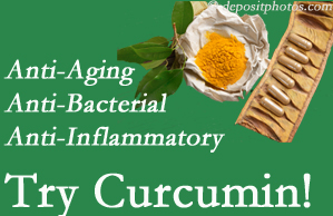 Pain-relieving curcumin may be a good addition to the New Roads chiropractic treatment plan. 