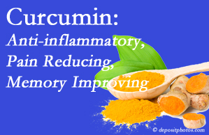 New Roads chiropractic nutrition integration is important, particularly when curcumin is shown to be an anti-inflammatory benefit.