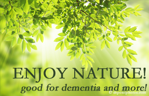 New Roads Chiropractic Center encourages our chiropractic patients to get out in nature! Interacting with nature is good for young and old alike, inspires independence, pleasure, and for dementia sufferers quite possibly even memory-triggering.